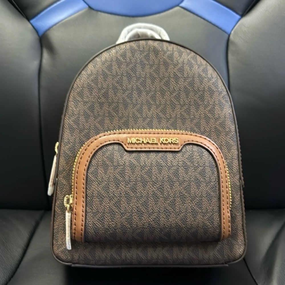 Michael Kors Jaycee Brown Convertible Backpack NWT